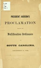 Jackson’s Proclamation Against Nullification