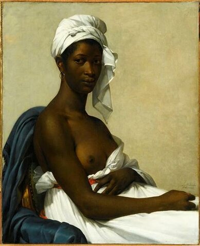 Portrait de Madeleine, dit portrait de femme noire, de Marie-Guillemine Laville-Leroulx f. Benoist