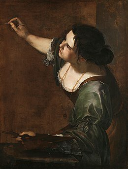Autoportrait en allégorie de la peinture de Artemisia Gentileschi-Lomi