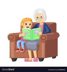 My grandma reading to me