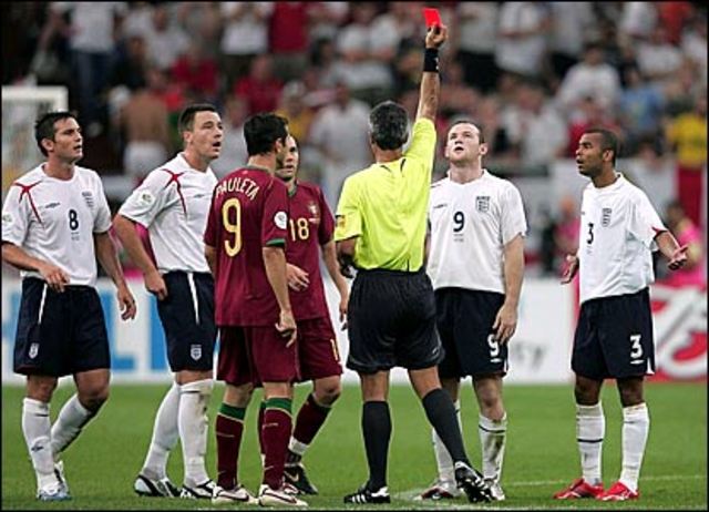 England are knocked out again by Portugal, who appear to be becoming something of a bogey team for Sven Goran Eriksson's troops