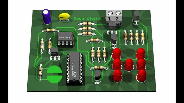 Dado electronico digital