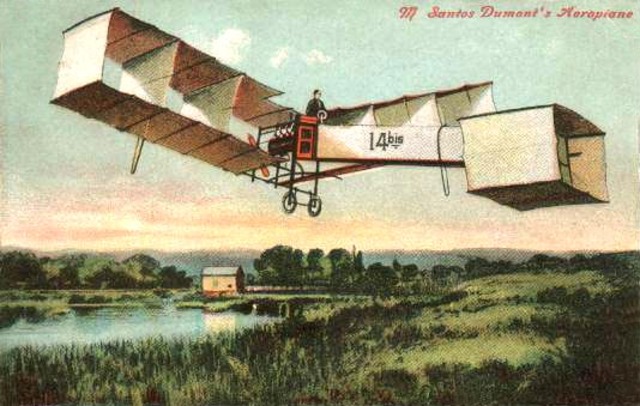 O primeiro experimento com o primeiro avião