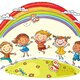 Depositphotos 61796271 stock illustration kids jumping with joy under