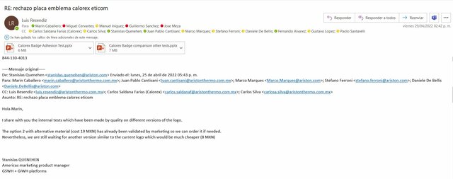 Validation from Marketing and Quality