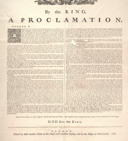 Proclamation of 1763