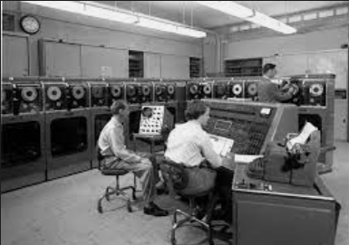 Mauchly and Eckert and their first comercial computer,  UNIVAC.