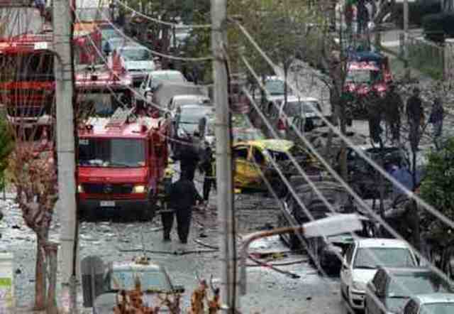 Athens, Greece: the U.S. embassy is fired on by an anti-tank missile causing damage but no injuries
