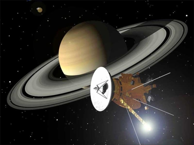 Cassini Orbits Saturn