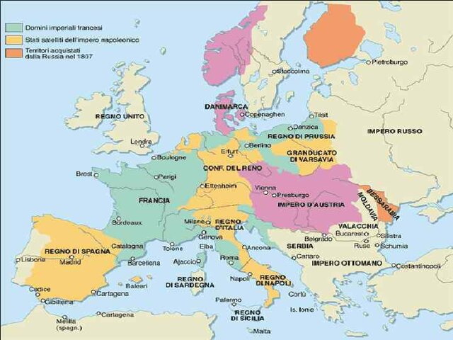 Collocazioni su vari troni di famigliari