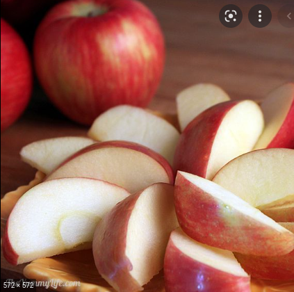 Edible coating for sliced apples