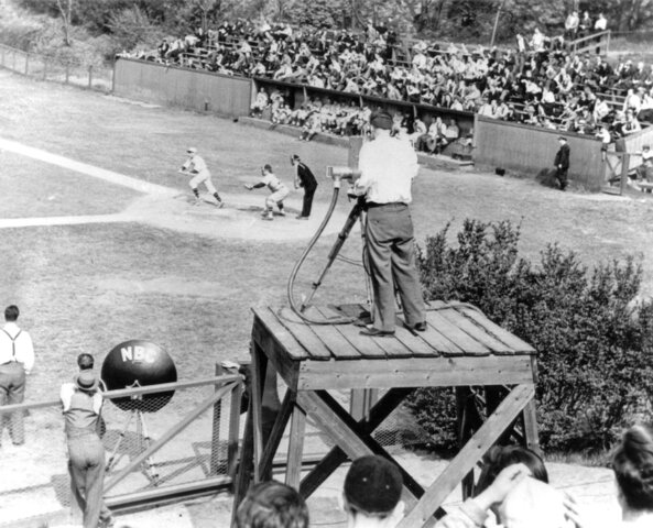 First televised baseball game