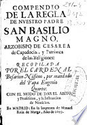 LA REGLA DE SAN BASILIO