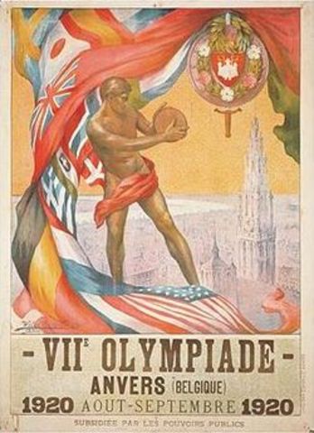 Great Britain defeated in the first round at the 1920 Olympics