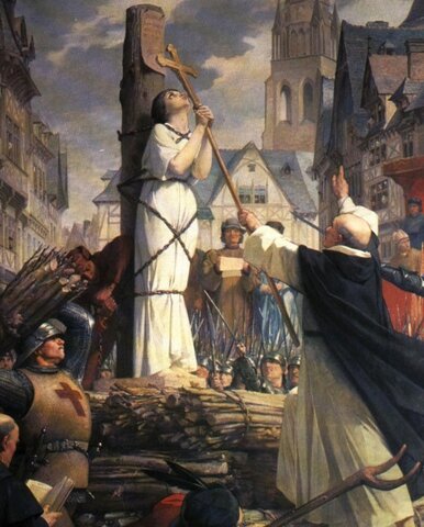 Juana de arco muere en la guerra