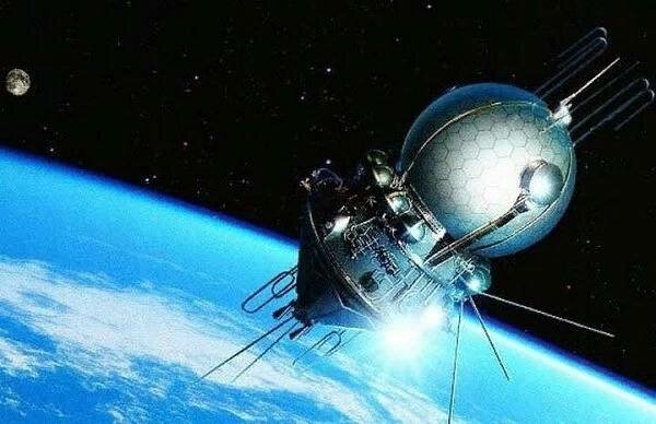 Первый полет в мире многоместный космический корабль «Восход-1».