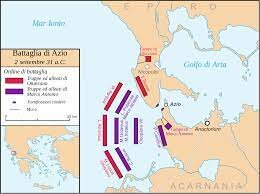 Battaglia di Azio: inizia il principato di Ottaviano Augusto: 31 a.C.