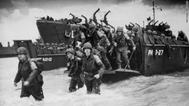 D-Day invasion of France at Normandy by Allies