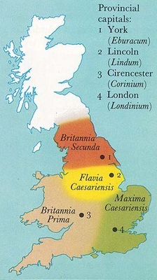 Britain becomes a civil diocese of four provinces