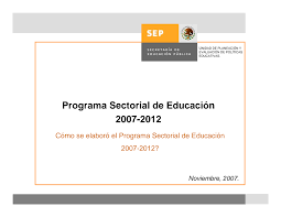Programa Sectorial de Educación