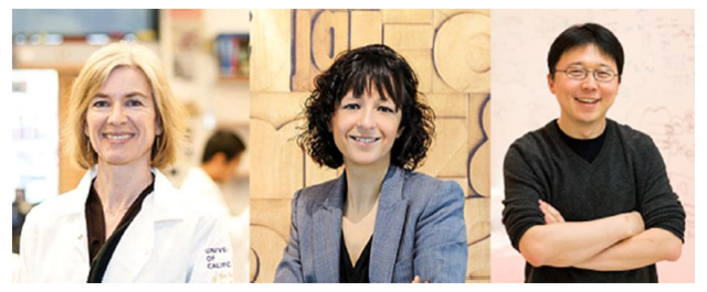 Jennifer Doudna Emmanuelle Charpentier y Feng Zhang