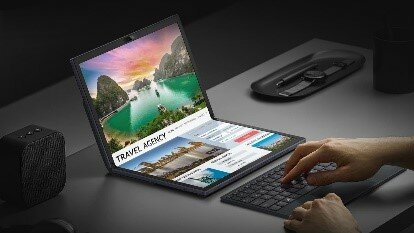 Zenbook 17 Fold OLED: la primera laptop de ASUS que se dobla como una hoja de papel y puede usarse como PC o con teclado en pantalla