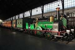 First steam locomotive in the Iberian Peninsula.
