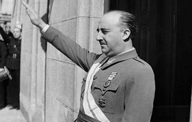 Military dictatorship of Francisco Franco in Spain.