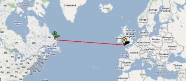 Marconi sent first transatlantic message