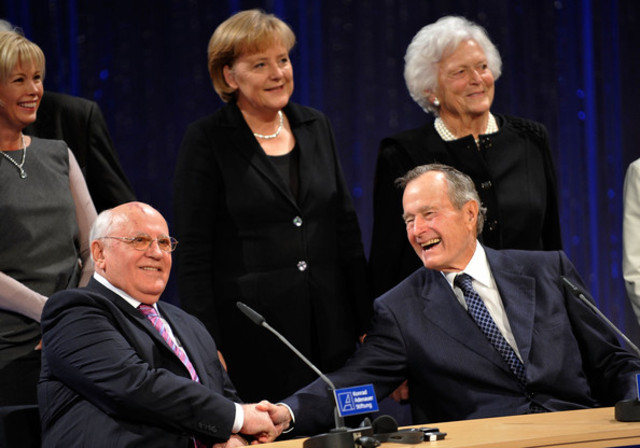 Bush and Gorbachev hold summit in Washington, D.C.