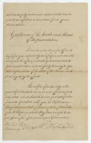 Jackson's first annual address to Congress