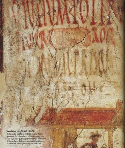 Primeros «carteles» en Pompeya.