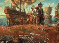 First colony is established at Jamestown, VA