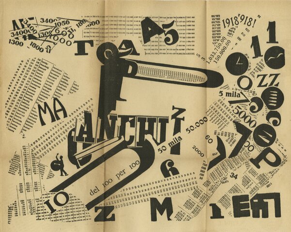 Filippo Marinetti funda el futurismo, considerado como una «revolución tipográfica».