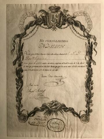 Cédula de consolidación de vales reales