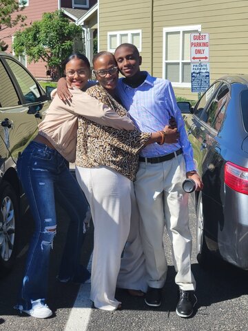 Me a couple months ago at cousins graduation