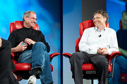 Steve Jobs y William Gates