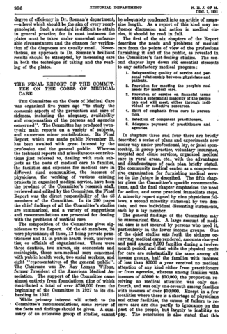 Committee on the Cost of Medical Care