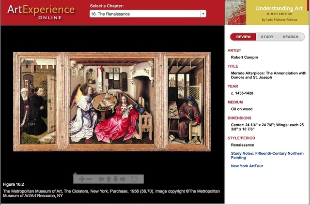 Campin, Robert: Merode Altarpiece: The Annunciation with Donors and St. Joseph