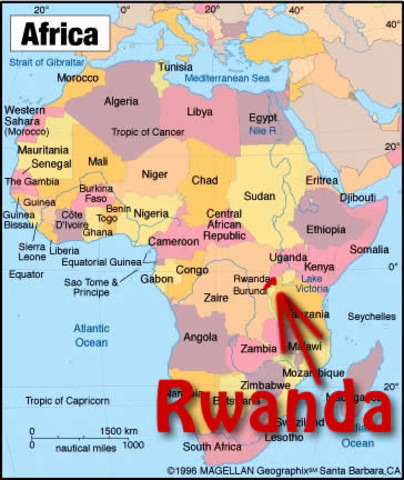Germany controls Rwanda