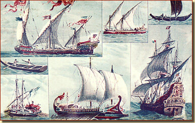 EMBARCACIONES REALIZADAS A FINALES DEL SIGLO XV Y A PRINCIPIOS DEL SIGLO XVI