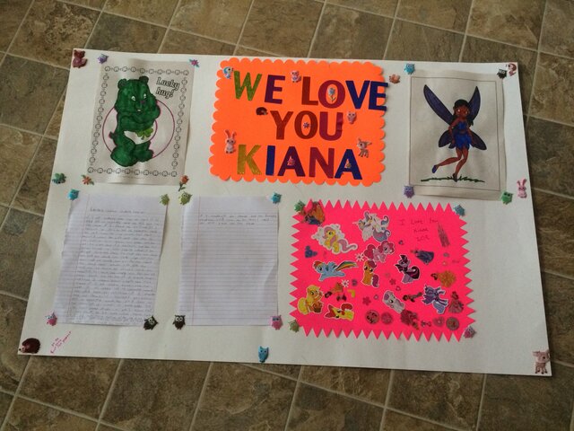 Kiana had an aneurism