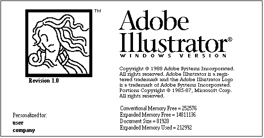 Adobe Illustrator 1.0