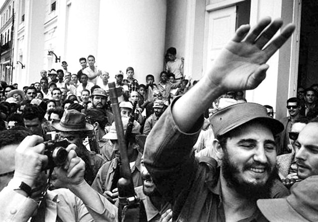 1959 – Triumph of the Cuban Revolution with Fidel Castro.