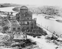 Hiroshima and Nagasaki atomic bombs explode.