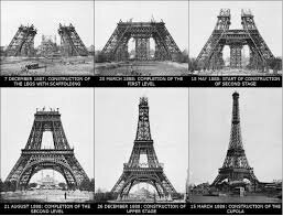 The Eiffel Tower, a sample of the iron architecture of the s.XIX