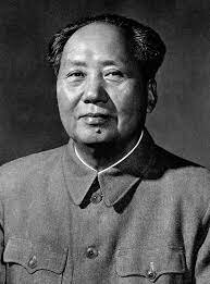 The People's Republic of China is proclaimed, with Mao (president).