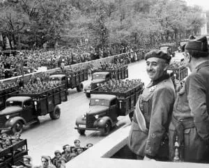 End of  Military dictatorship of Francisco Franco in Spain.