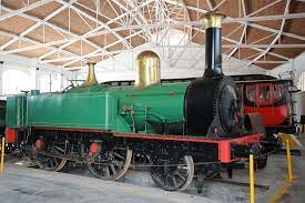 First steam locomotive in the Iberian Peninsula