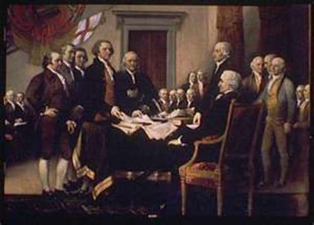 Declaration of Independence is signed